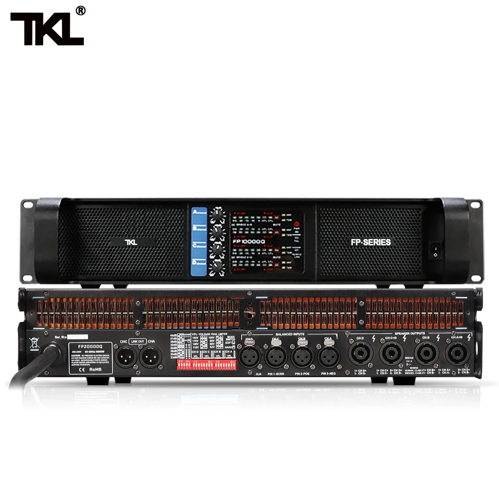 Усилитель мощности TKL dj 4*2500 Вт класс TD 4 канальный линейный ряд FP10000Q