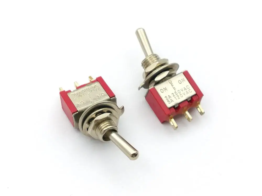 100 шт. 3-контактный переключатель SPDT на 2 стойки AC 5A/120 V 2A/250V адаптер | Обустройство