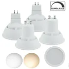 Диммируемые светодиодсветодиодный лампы GU10 MR16, 7 Вт, с белым пятном и широким лучом на 180 градусов, gu10, 220 В, 240 в, для спальни, стола, теплыйхолодный белый свет
