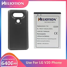 Super Capacity  Battery For LG V20 6400mAh Big Replacement Extended Battery For LG Phone BL-44E1F  With Black Cover Case