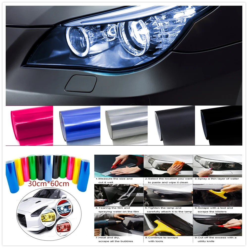 Car HeadLight Light Decor Vinyl Film Sticker Decal for Opel Astra g/gtc/j/h Corsa Antara Meriva Zafira Insignia Mokka Any | Автомобили и