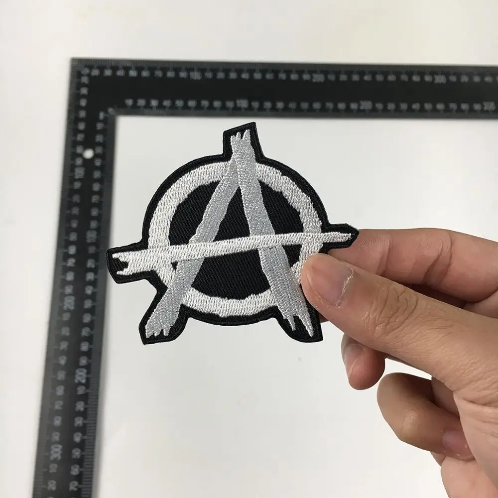 Сын анархии этикетки патчи Вышито железом на мотоциклетные байкерские логотип