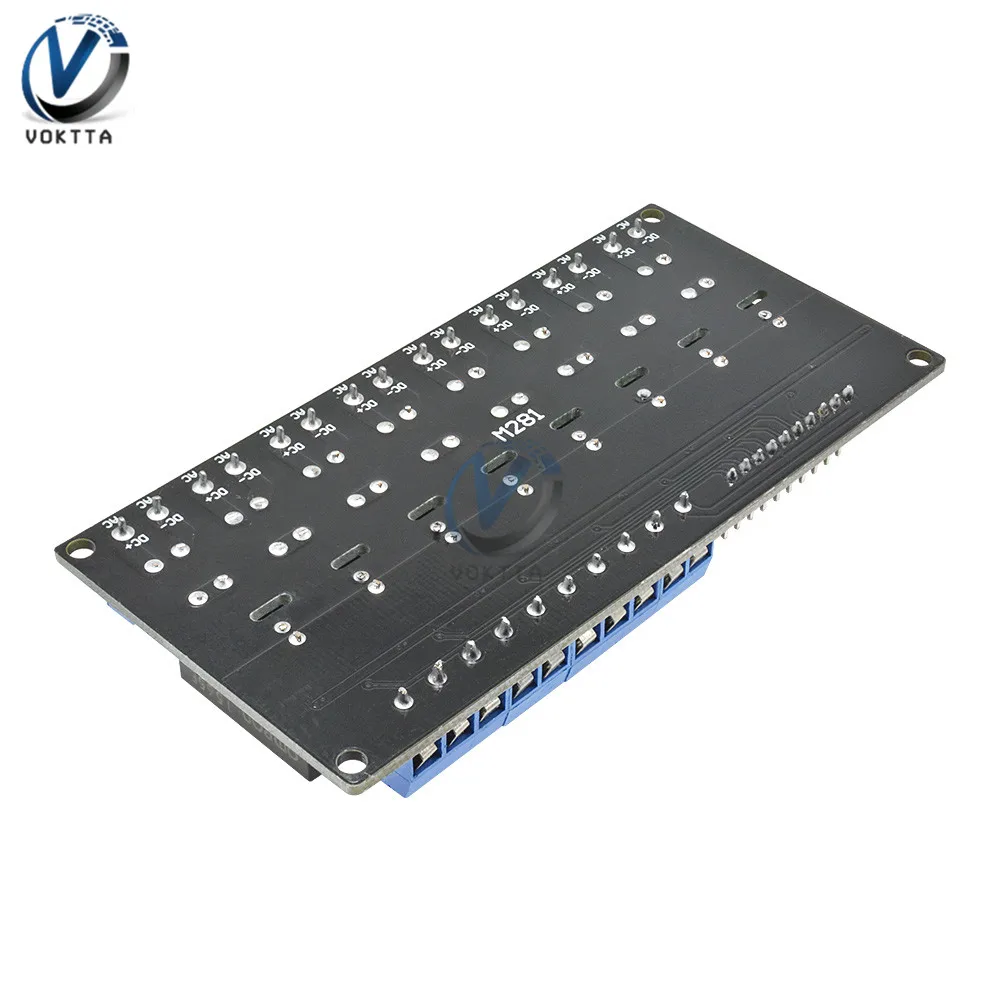 5 в 8 канальный твердотельное реле G3MB 202P DC AC PCB SSR 5VDC выход 240 В 2A для Arduino задержки