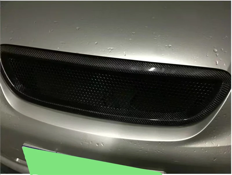Использование для Toyota Corolla EX racing grills 2004-09 год Глянцевая углеродная волоконная арматура Передняя Центральная гоночная решетка крышка аксессуары
