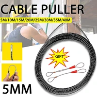 510152025m30m35m40m 5mm cable puller electrical wire fish tape cable fiberglass fish tape reel puller wall wire conduit