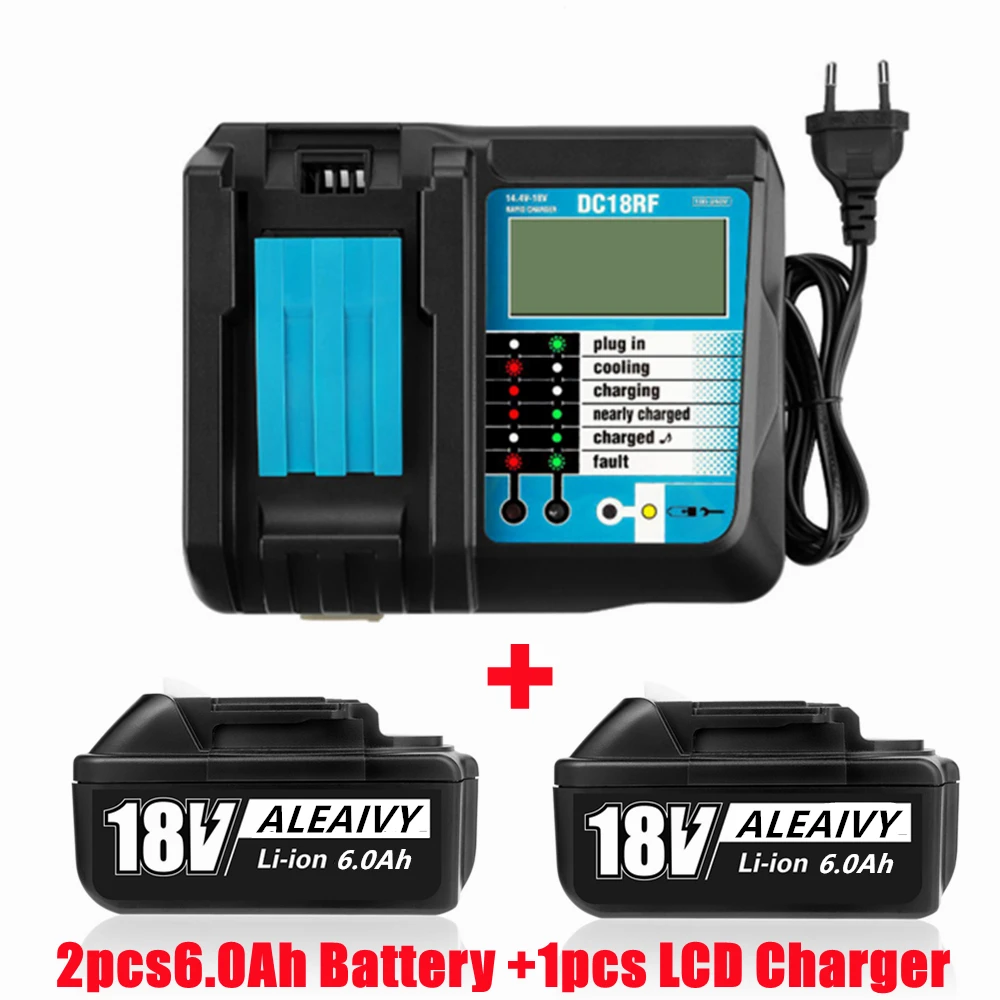 

The 6.0Ah BL1860 that replaces Makita 18V lithium ion battery is compatible with Makita 18V BL1850 1840 1830 cordless power tool