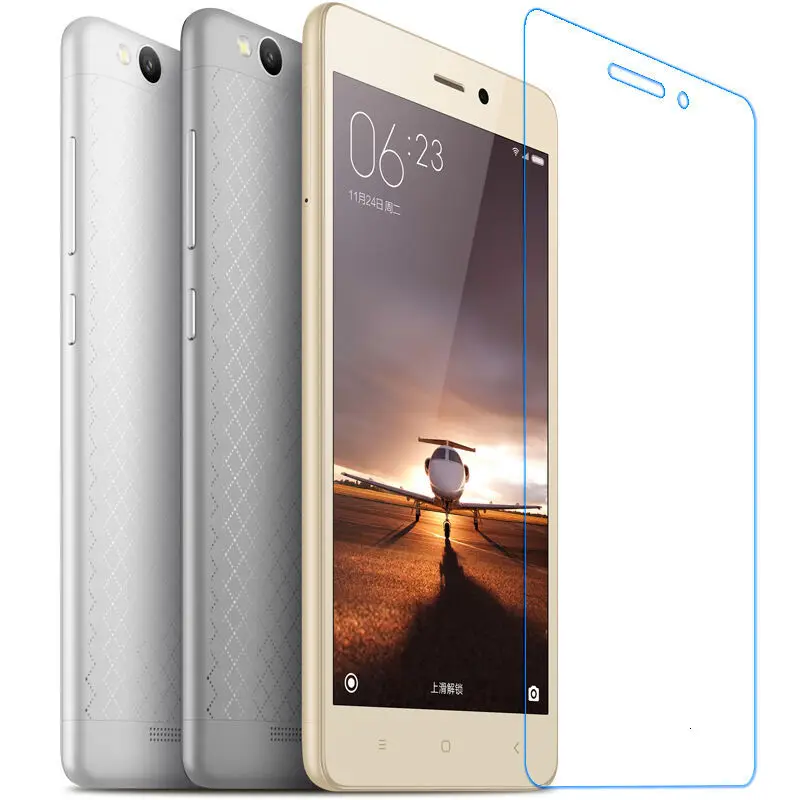 Защитная пленка для экрана телефона Xiaomi Redmi 3 s Premium из закаленного стекла pro 3X 2.5D 0 26