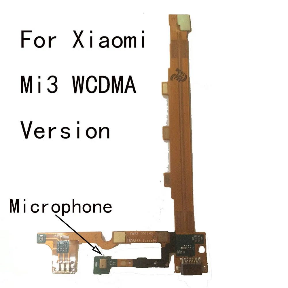 

Для Xiaomi Mi3 (WCDMA Version) USB док-станция для зарядки с микрофоном USB зарядное устройство штекер плата Модуль гибкий кабель Запчасти