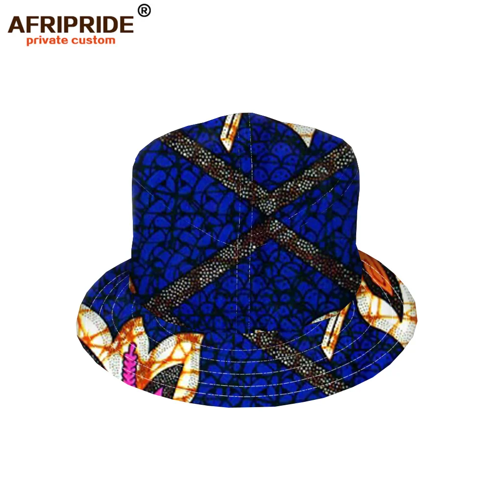 

2019 spring new arrival ankara print Fishman Hat AFRIPRIDE bazin richi tailor made unisex adult casual flat bucket hat A1928001