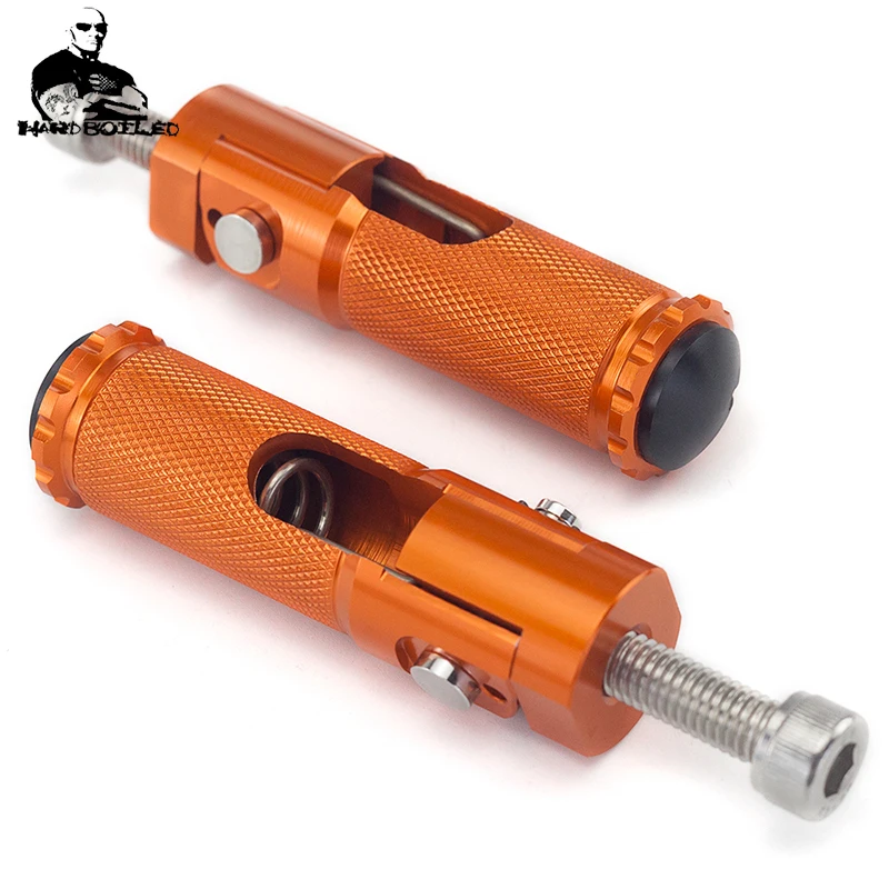 1 пара алюминиевых мотоциклетных задних пассажирских колышек с ЧПУ педали