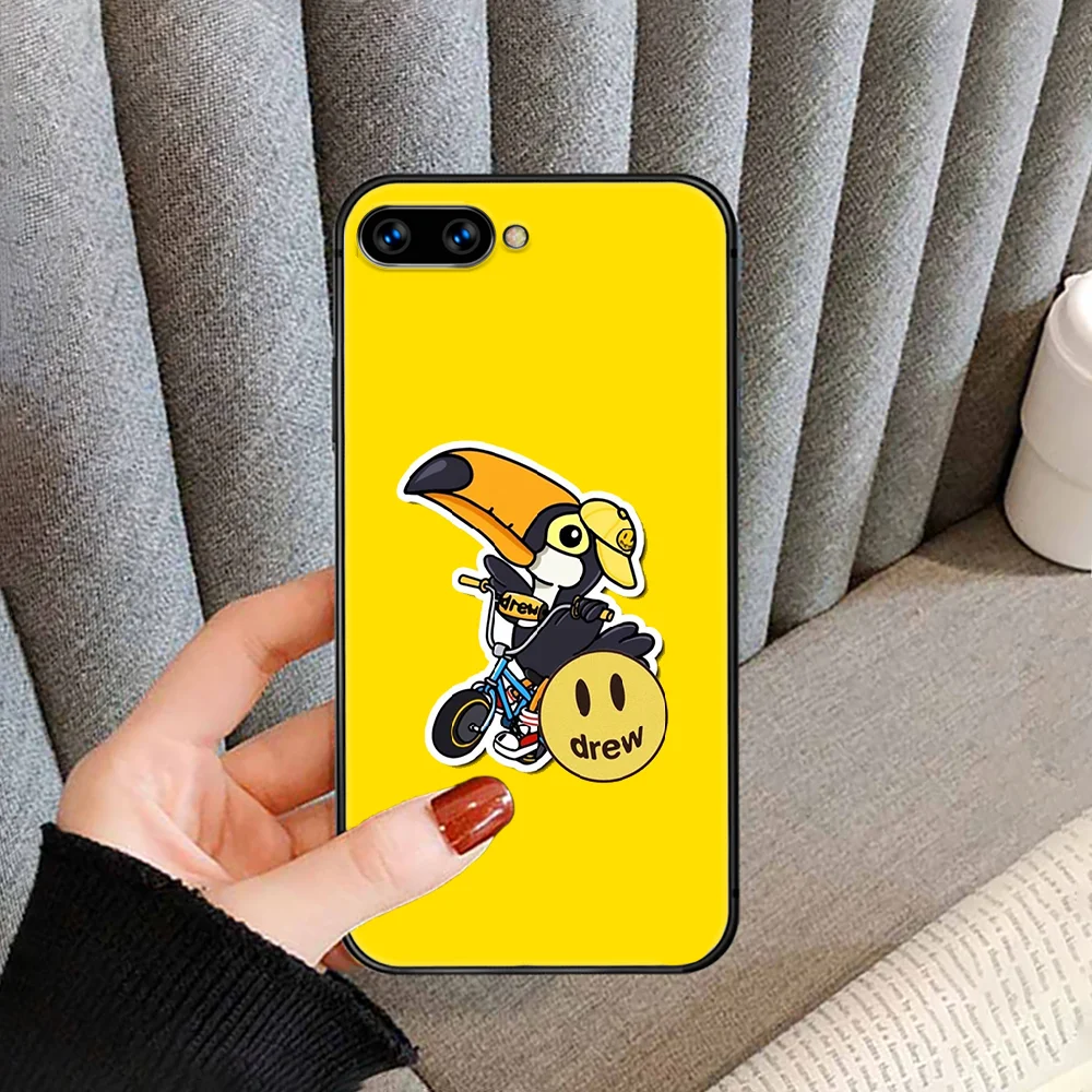 

Luxury Fashion brand Drew House Phone Case For HUAWEI honor nova 5 7 8 9 10 20 30 A C T I X Lite Pro black cell cover soft