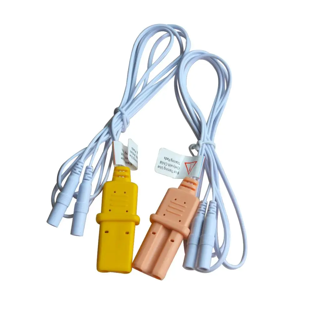 Портативный кабель XFT свинцовый провод с электродами подключение к тренажеру AED и