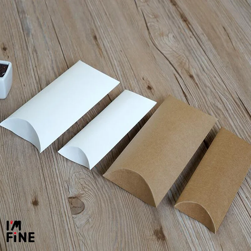 Большой крафт-крафт бумажный комплект ювелирных изделий коробка для подушек