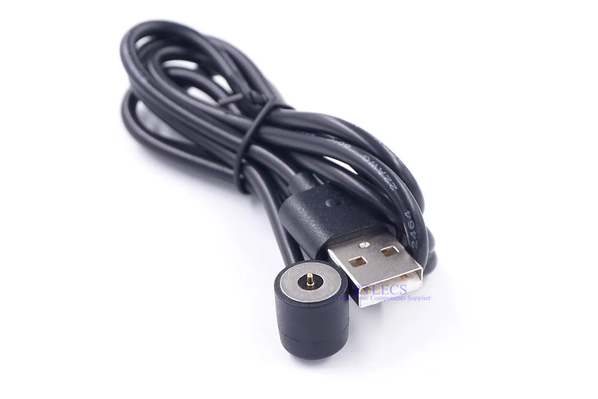 1 комплект Магнитный пружинный контактный разъем Pogo для USB Мужской кабель для зарядки 1 метр плюс контактный штырь