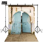 Виниловый фон для фотосъемки в стиле ретро с изображением старинной синей двери, 1557
