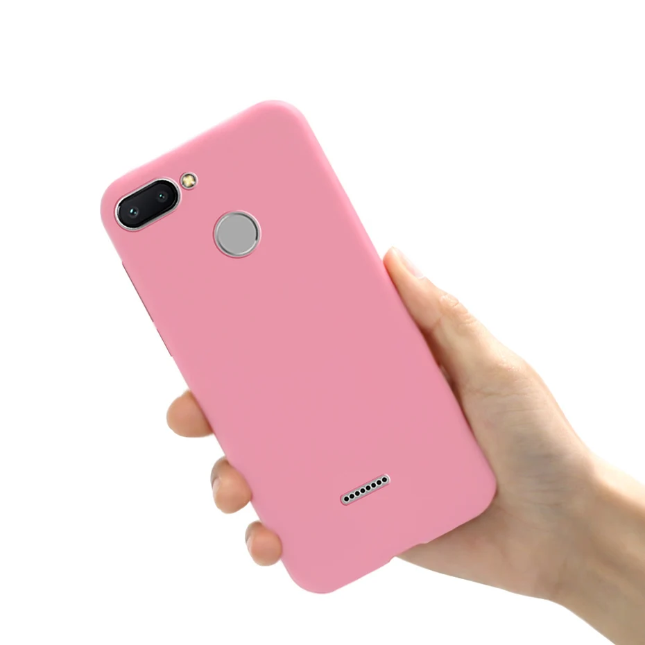 Pink Чехол для xiaomi redmi 6, силиконовый мягкий чехол, ТПУ, задний Чехол для телефона s, для xiaomi redmi 6, redmi 6, чехол-бампер для xiaomi redmi 6, Fundas - Цвет: Pink