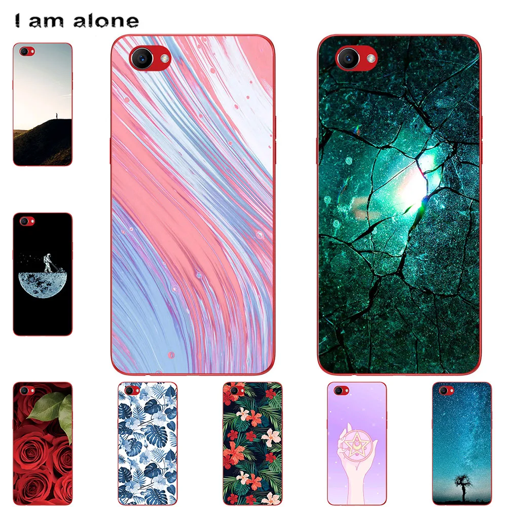 

I am alone Phone Case For OPPO F5 F5 Youth (A73) F7 F7 Youth F9 F9 Pro Fashion Color Cute Cartoon Printed Paint Mobile