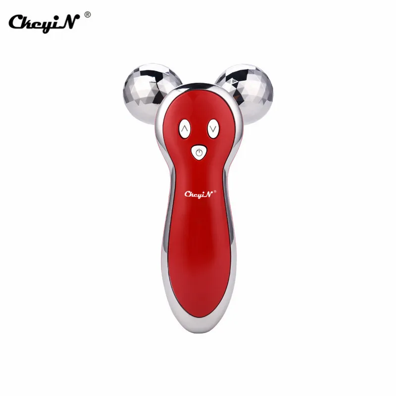

Micro Current Face Massager 3D V Shape Face Ball Roller Facial Lifting Firming Tighten Wrinkle Remover Anti Cellulite Massager