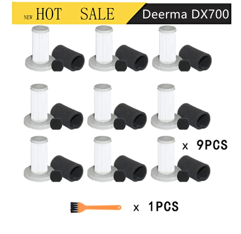 

Piezas de repuesto para aspiradora Xiaomi Deerma DX700 DX700S, filtro HEPA lavable, filtración profunda