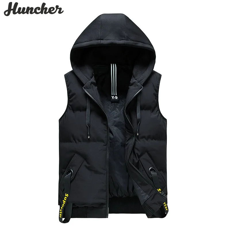 Мужская куртка Huncher жилет 2020 зимняя мужская пальто Мужское боди с капюшоном без