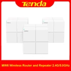 Tenda Nova MW6 беспроводной маршрутизатор и ретранслятор 2,4G5,0 GHz гигабитная WIFI система Вся Домашняя сетка 11AC приложение дистанционное управление