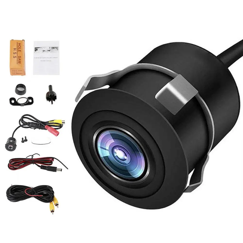 

Backup Camera for Car Mini Side View Camera with 170 Degree Wide Angle IP67 Waterproof Colorful Night Vision Car Cam
