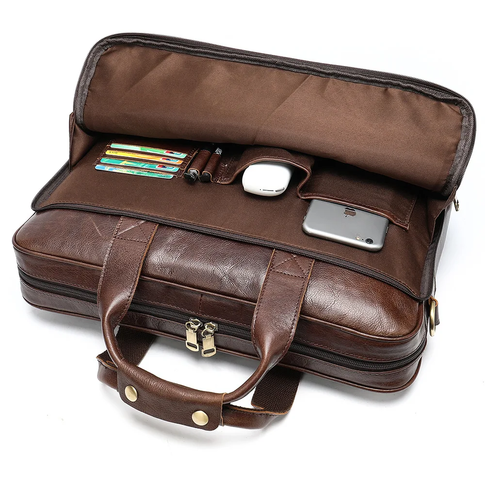 men's leather bag men's briefcase office bags for men bag mans genuine leather laptop bags male tote briefcase handbags work bag