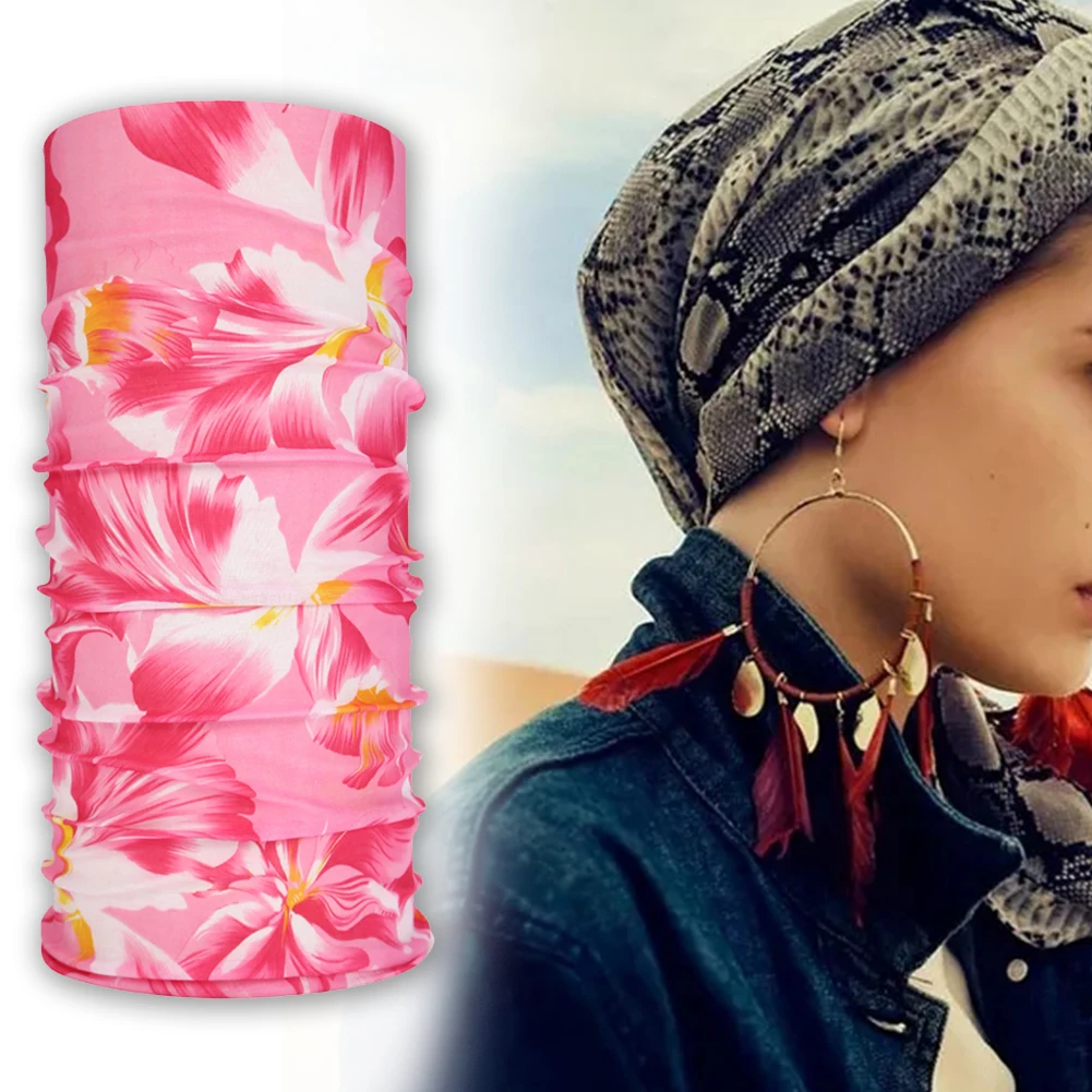 Женская маска головной убор уличная бесшовная нагрудник бандана