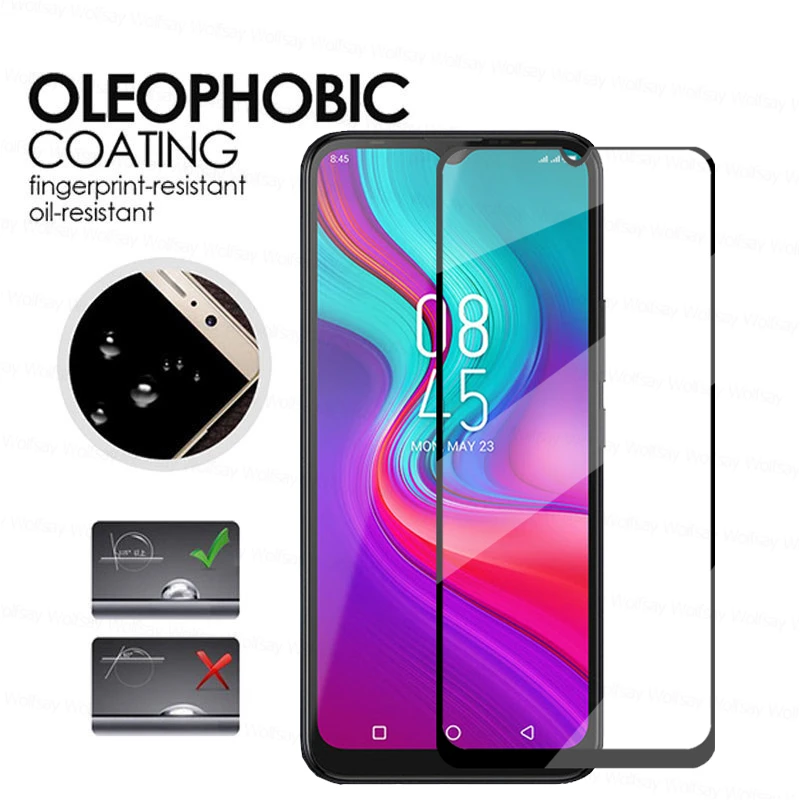 9h full glue tempered glass for infinix hot 10 lite screen protector for infinix hot 10 lite phone film for infinix hot 10 lite free global shipping