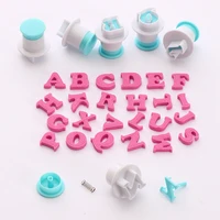 26 uppercase and lowercase alphanumeric biscuit spring press mold fondant cake printing press die cutting mold baking tools