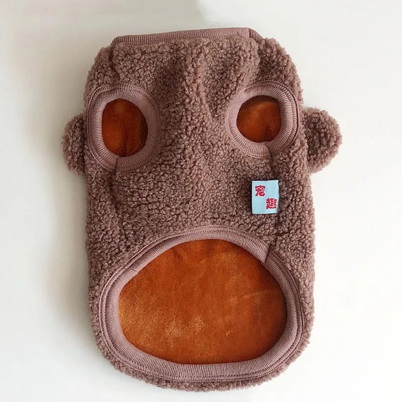 Жилетка для домашних питомцев собачья кошка Теплые Жилеты с дизайном