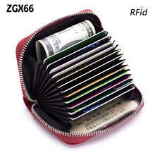 Bolso de cuero con cremallera para hombre y mujer...