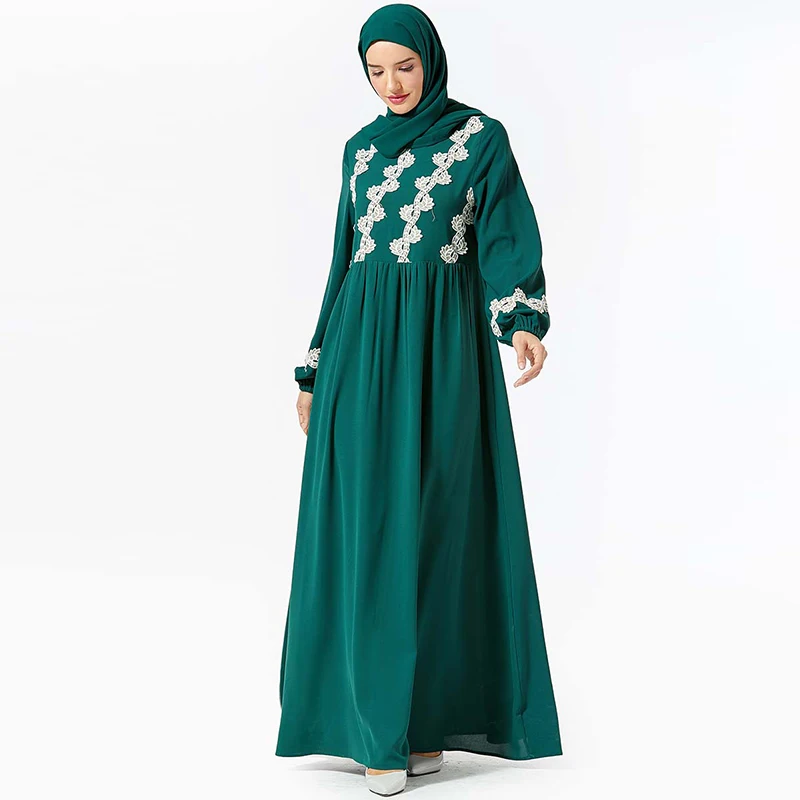 Кафтан абайя Дубайский хиджаб мусульманское платье турецкая исламская одежда