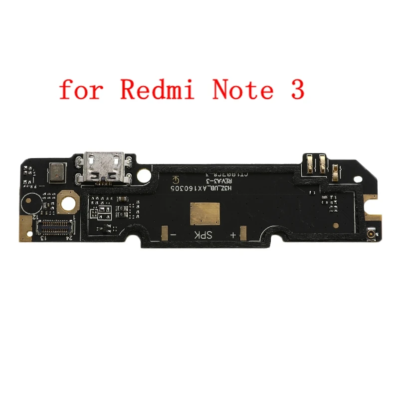 Usb зарядка Нижняя плата гибкий кабель соединительные детали для Xiaomi Redmi Note 3/4/Note 3/4 Pro/4A/5A/4X/2 2A/3S микрофонный модуль - Цвет: note 3