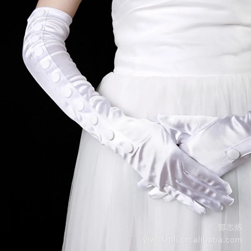 Вечерние перчатки cheongsam аксессуары на пуговицах d Элегантные благородные |