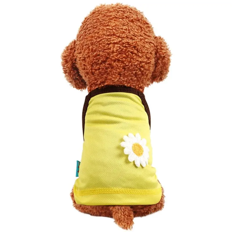 Весенняя Маргаритка слинг крутая рубашка летняя одежда для собак домашних