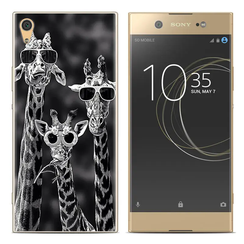 Чехол для sony Xperia XA1Plus Мягкий Силиконовый ТПУ чехол с цветочным рисунком XA1 Plus