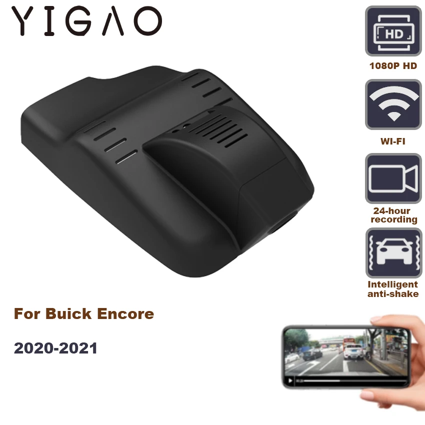 

Для Buick Encore 2020 2021 DVR 1080P ночное видение Full HD Автомобильная камера скрытая Wi-Fi установка управление через приложение видеорегистратор