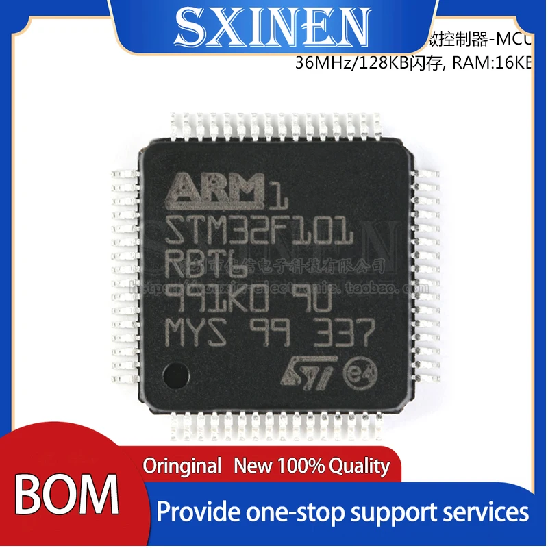 

10 шт., микроконтроллер STM32F101RBT6