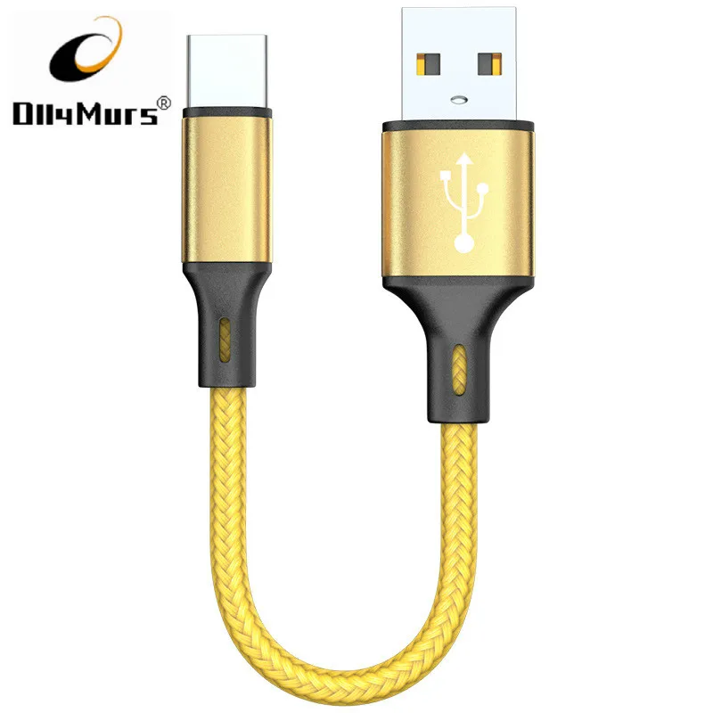 Быстрая зарядка короткий usb кабель type C для xiaomi power Bank используйте 25 см