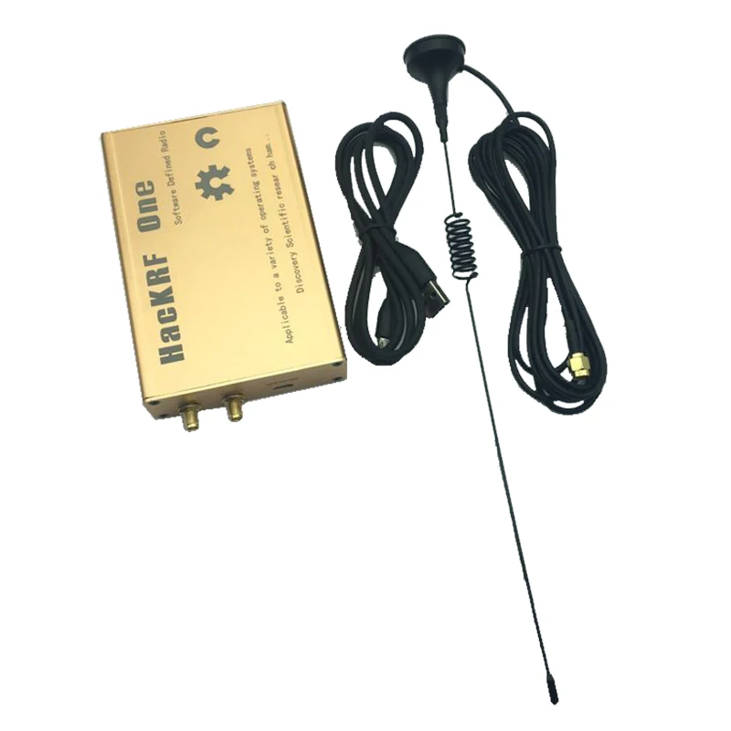 Бесплатная доставка Золотой чехол HackRF One SDR программно определяемое радио 1 МГц до
