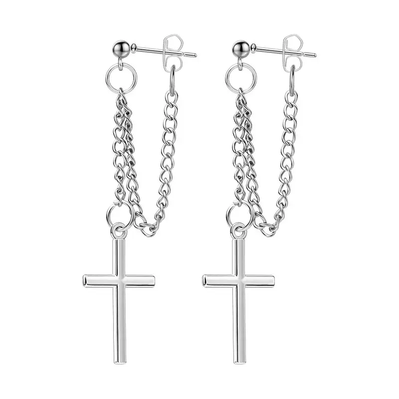 Серьги подвески унисекс в Корейском стиле бижутерия для уличного танца