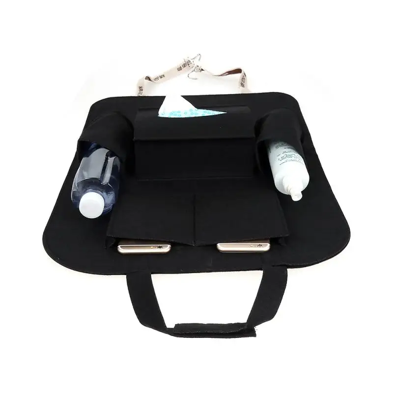 Car Back Seat Rear Trunk Elastic Felt Storage Bag 5 Pockets Organizer Hanging Anti Kick Auto Cover Protector Holder Parts | Автомобили и