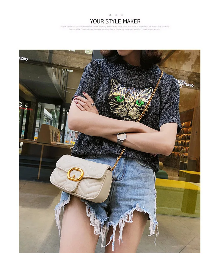 

Chic 30cm-160cm Length Lady Cross Body Handbag Chain Messenger Bag Belts Easy Matching Vintage Gold Shape Female Bag Straps