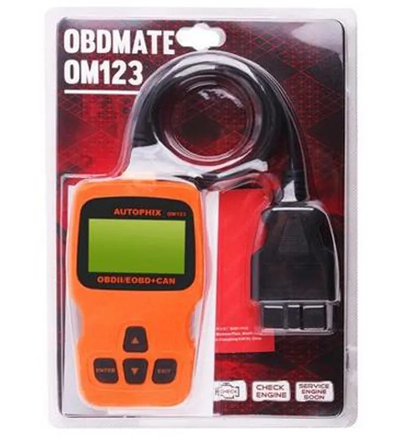 OM123 OBD2 сканер автомобильный диагностический инструмент OBD 2 Автомобильный ODB