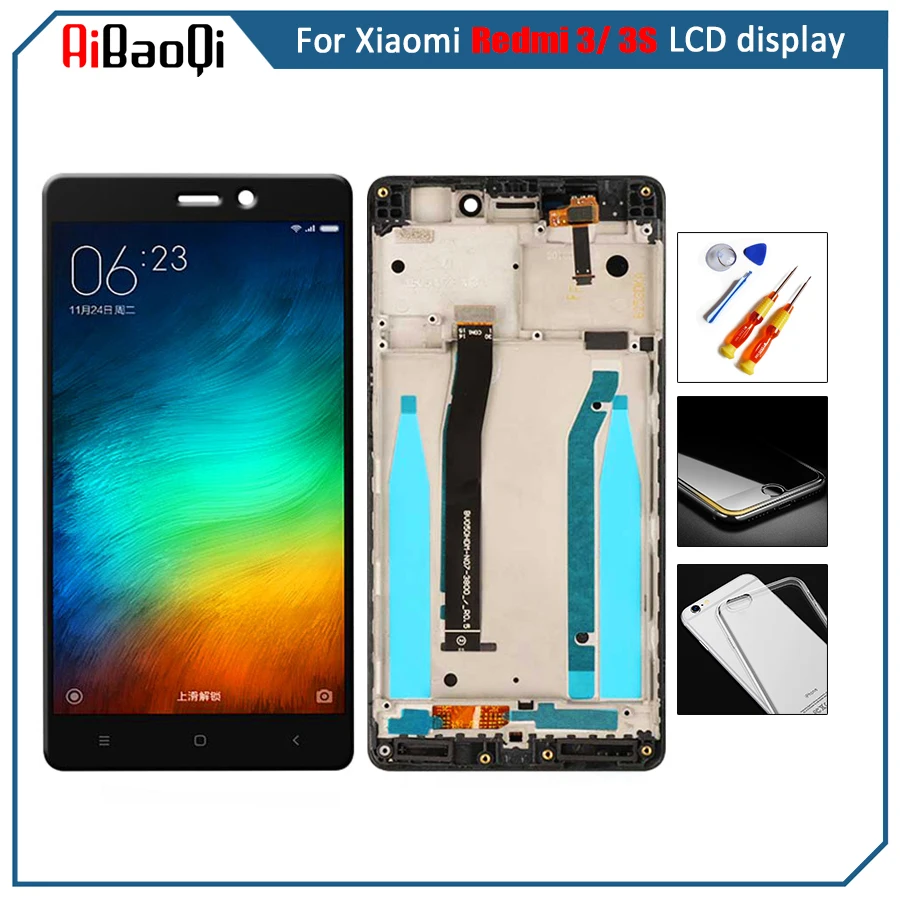 Для Xiaomi Redmi 3 S ЖК дисплей + сенсорный экран замена дигитайзер Ассамблеи для