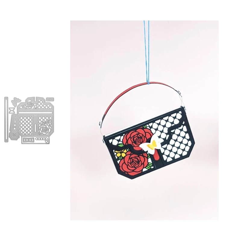 

JC Women Shoulder Bag Shape Metal Cutting Dies for Scrapbooking Stencil Handmade Tools Card Make Model Craft Mold Decor Dies Cut