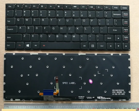 

Backlit US new laptop keyboard for Lenovo YOGA 700-14 700-14ISK black English