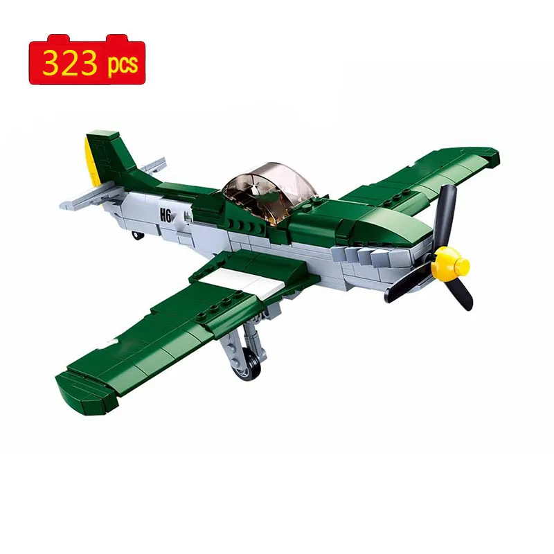 Военная серия Вторая мировая война P51D истребитель солдат-переносчик авиационное