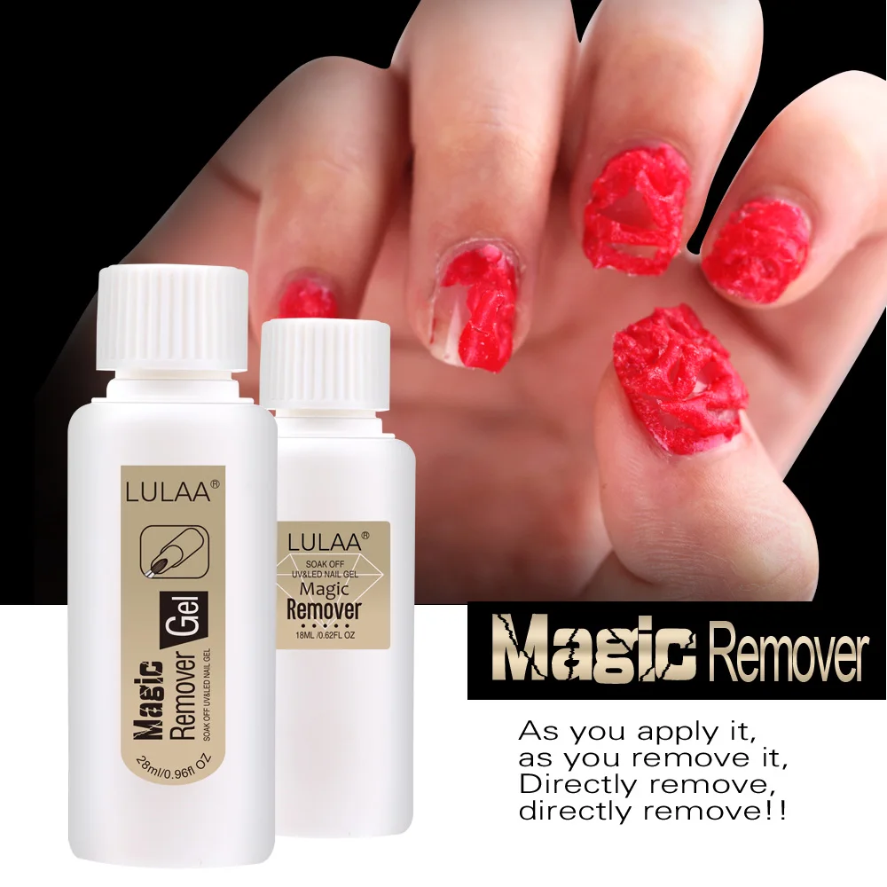Nail Polish Remover 18ML Soak Off Magic Gellak Cleaner Uv Gel Nails Wipes Quita Esmalte Dispenser | Красота и здоровье